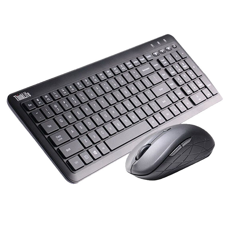 联想ThinkLife无线静音降噪键鼠套装办公家用键盘鼠标4X30K74970